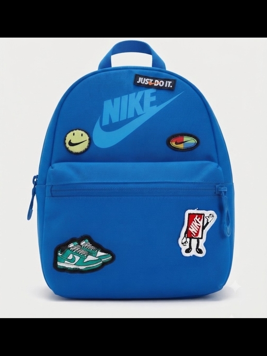Nike Other - Nike Kids Blue Backpack with Multicolor Patches